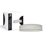 D'Lite Luce da soffitto Lunelle 50cm Tessuto Grigio | Adatto Per 3x E27 