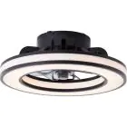 Brilliant Mondello Ventilatore Da Soffitto Plastica Nero 23W 3100lm - 827-865 CCT | 420mm - Telecomando Dimmerabile