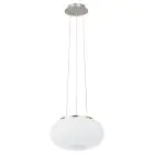 Eglo Luce Pendente Optica Acciaio Nichel Satinato | Adatto per 2x E27